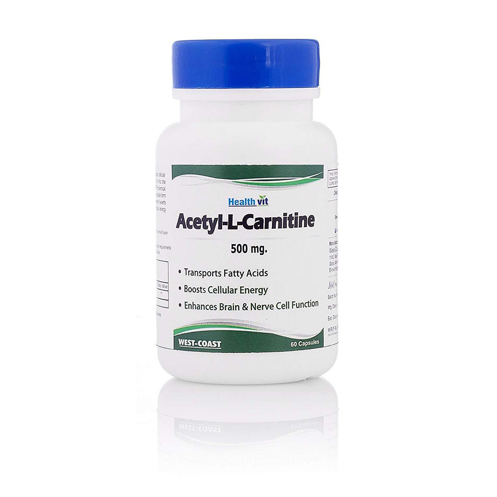 Healthvit AcetylLCarnitine 500 mg, 60 Capsules Price, Uses, Side Effects, Composition Apollo