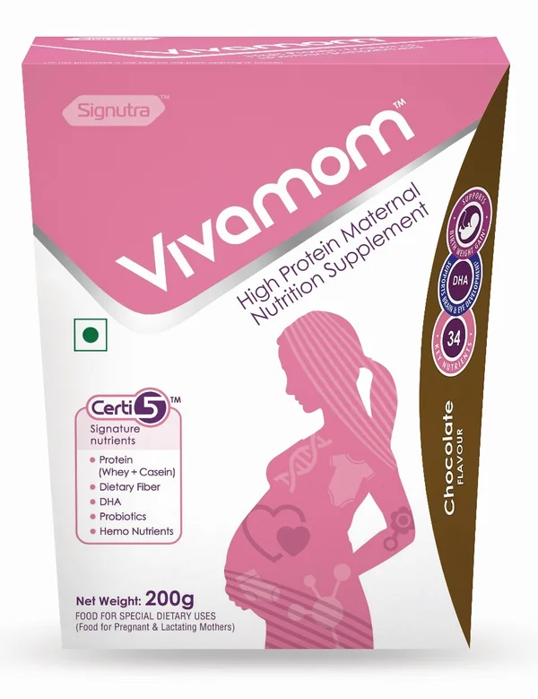 Vivamom Maternal Nutrition Supplement Chocolate Flavour Powder, 200 gm