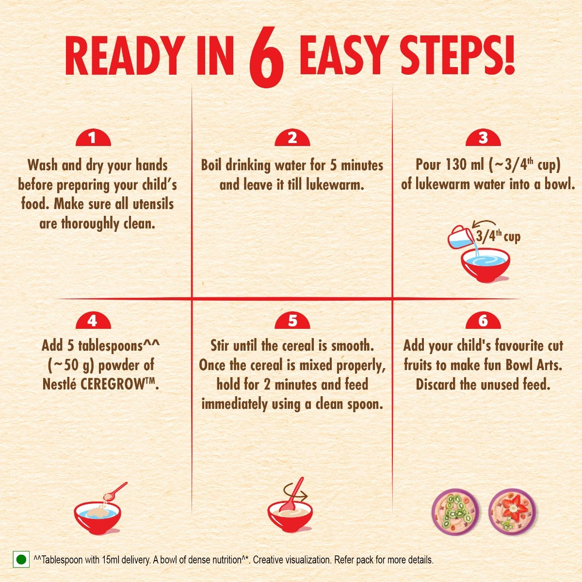 Nestle Ceregrow Multigrain Cereal with Milk & Fruits Powder, 300 gm Refill Pack, Pack of 1 Nestle Ceregrow Multigrain Cereal with Milk & Fruits Powder, 300 gm Refill Pack, Pack of 1