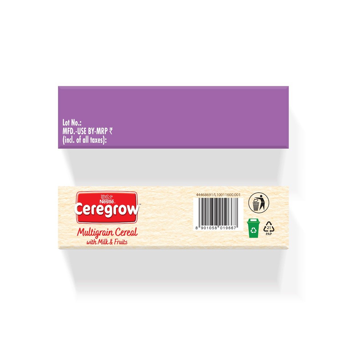 Nestle Ceregrow Multigrain Cereal with Milk & Fruits Powder, 300 gm Refill Pack, Pack of 1 Nestle Ceregrow Multigrain Cereal with Milk & Fruits Powder, 300 gm Refill Pack, Pack of 1