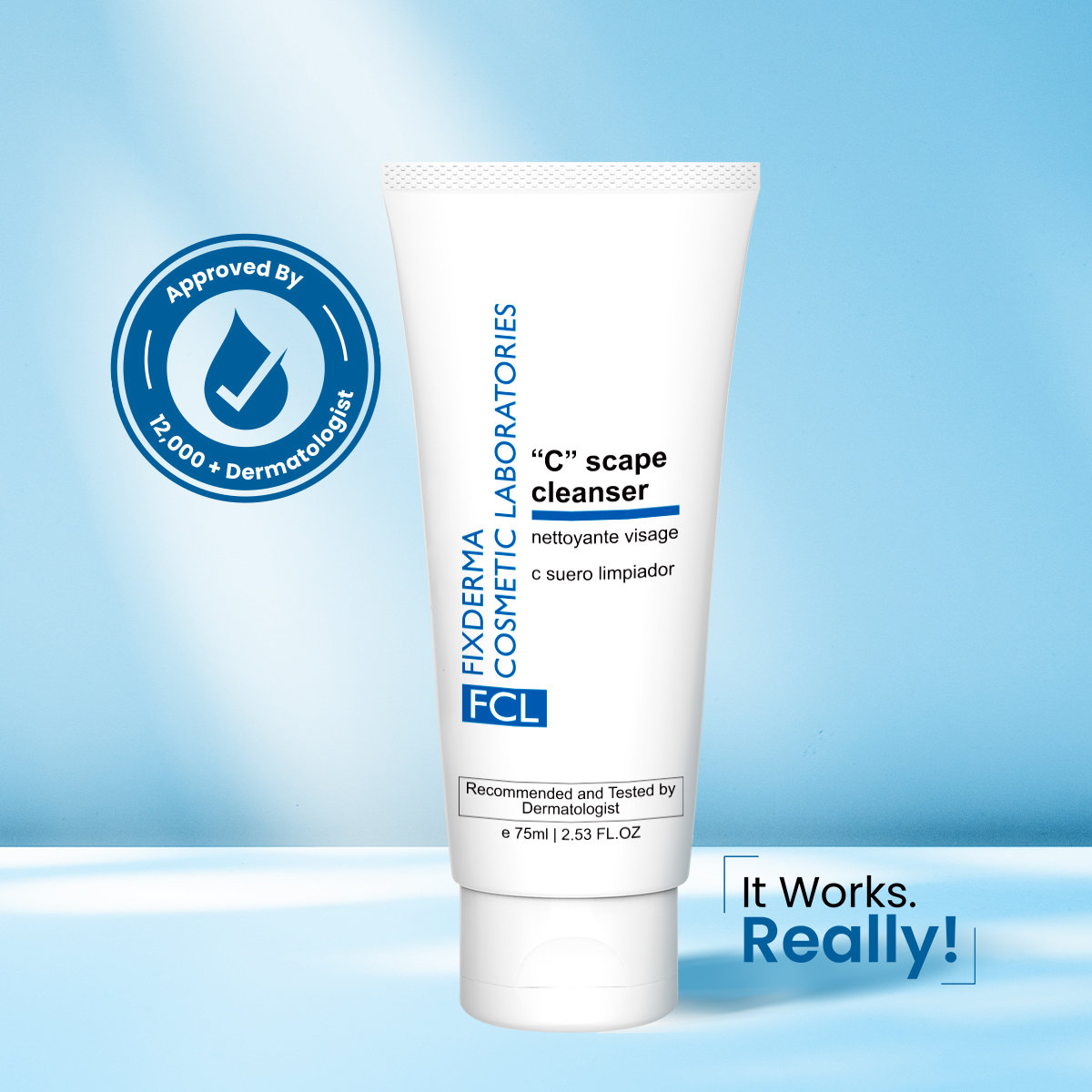 Fixderma Cosmetic Laboratories (FCL) C Scape Cleanser, 75 ml, Pack of 1 Fixderma Cosmetic Laboratories (FCL) C Scape Cleanser, 75 ml, Pack of 1