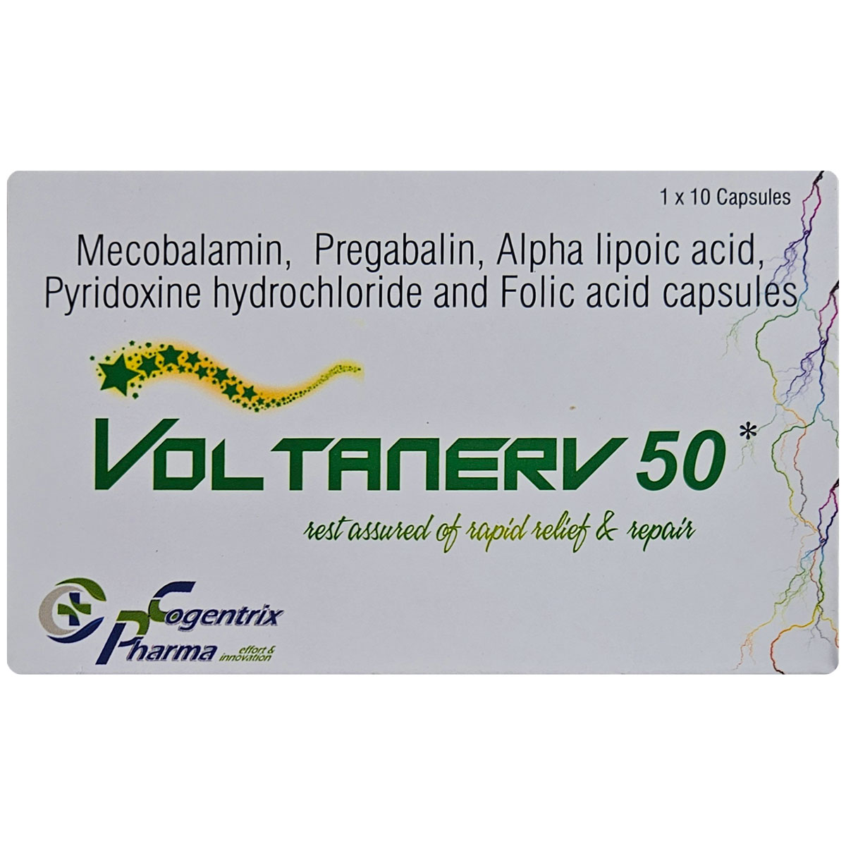 Voltanerv 50 Capsule 10's, Pack of 10 Voltanerv 50 Capsule 10's, Pack of 10