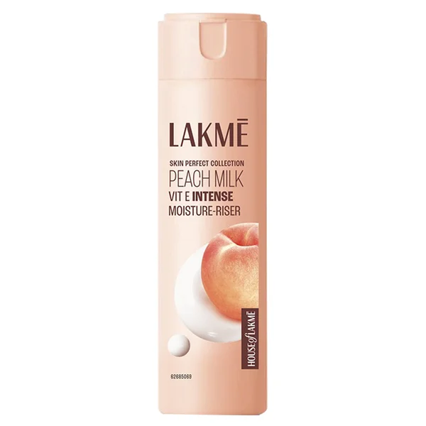 Lakme Peach Milk Intense Moisturiser 120 ml | Vitamin E &amp; Peach Milk Extract | Intense Nourishment | Moisturises Skin for 24 Hrs | Non Sticky &amp; Lightweight | For Normal To Dry Skin, Pack of 1
