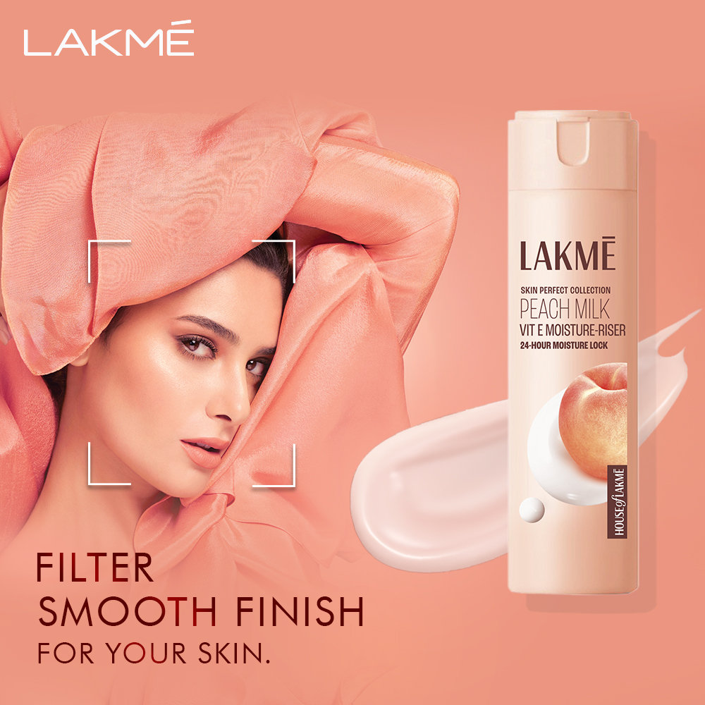 Lakme Peach Milk Moisturizer Body Lotion 120 ml | Peach Milk Extract, Vitamin C & E | Moisturises Skin For 24Hrs | Lightweight | Non Sticky | All Season Cream | For All Skin Type, Pack of 1 Lakme Peach Milk Moisturizer Body Lotion 120 ml | Peach Milk Extract, Vitamin C & E | Moisturises Skin For 24Hrs | Lightweight | Non Sticky | All Season Cream | For All Skin Type, Pack of 1