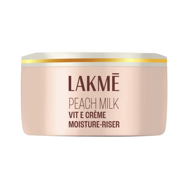 Lakme Peach Milk Vit E Creme Moisturiser 200 gm | Vitamin E & Peach Milk Extract | Moisturised Skin For 24 Hrs | For Beautiful Skin | Non Greasy & Lightweight | All Season Cream