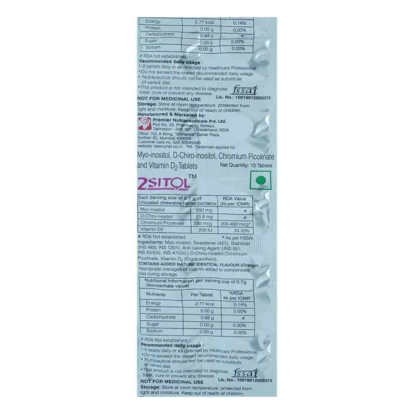 2Sitol Capsule 10's