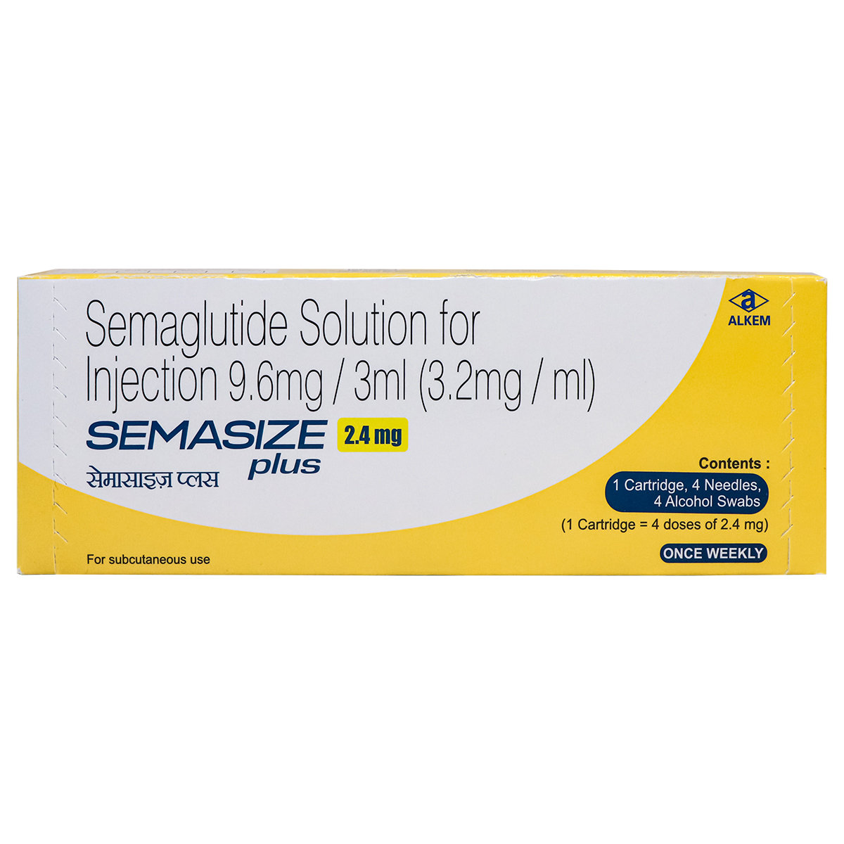 Semasize Plus 2.4 mg Reusable Pen cartidge Solution for Injection 1's Semasize Plus 2.4 mg Reusable Pen cartidge Solution for Injection 1's
