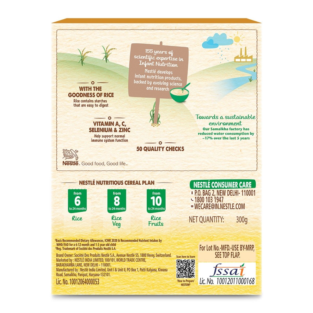 Nestle Nestum Baby Cereal – From 6 to 24 Months, Rice Powder, 300gm Bag-in-Box Pack, Pack of 1 Nestle Nestum Baby Cereal – From 6 to 24 Months, Rice Powder, 300gm Bag-in-Box Pack, Pack of 1
