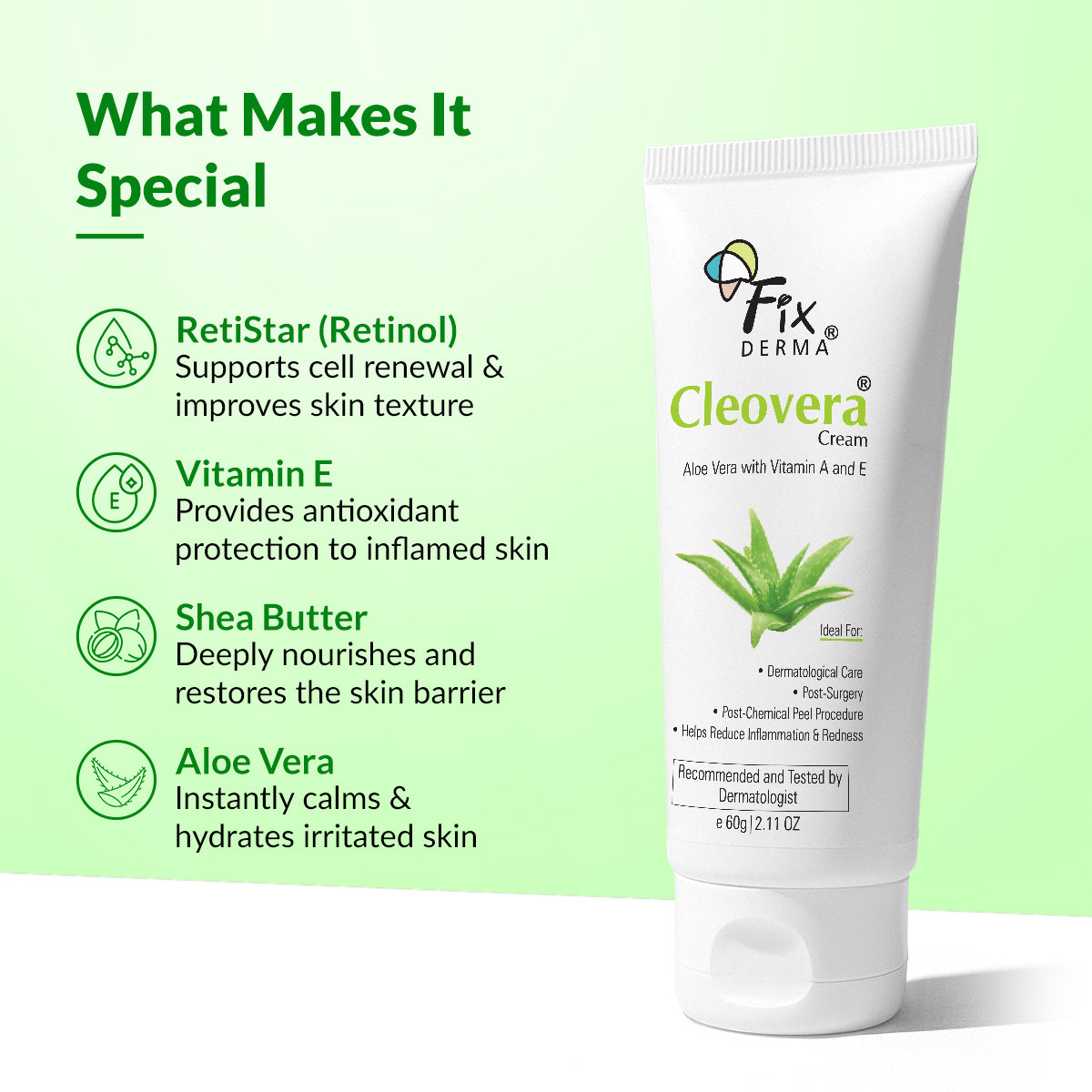 Fixderma Cleovera Cream, 60 gm, Pack of 1 Fixderma Cleovera Cream, 60 gm, Pack of 1