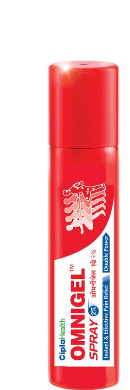 Buy Omnigel 2% Double Power Spray 75 gm Online