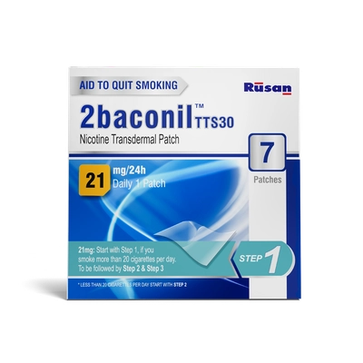 2baconil TTS30 21mg Patches, 7 Count, Pack of 1