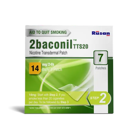 2baconil TTS20 14mg/24h Nicotine Transdermal Patch, 7 Count