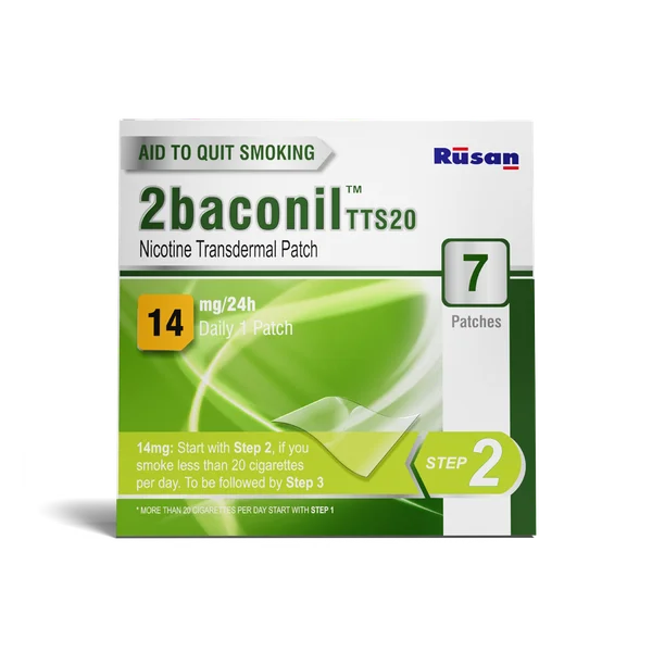 2baconil TTS20 14mg/24h Nicotine Transdermal Patch, 7 Count, Pack of 1