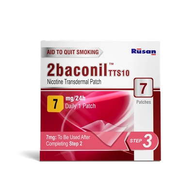 2baconil TTS10 7mg/24h Nicotine Transdermal Patch, 7 Count, Pack of 1