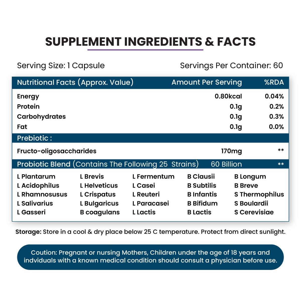 Vlado's Himalayan Organics Probiotics 35 Billion CFU with Prebiotics, 100 Capsules, Pack of 1 Vlado's Himalayan Organics Probiotics 35 Billion CFU with Prebiotics, 100 Capsules, Pack of 1