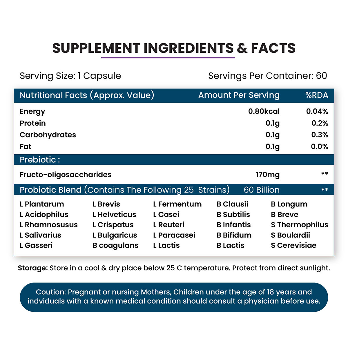 Vlado’s Himalayan Organic Probiotics 60 Billion CFU + 170Mg Prebiotics + 24 Strains Supplement, 60 Veg Capsules | Better Nutrient Absorption, Pack of 1 Vlado’s Himalayan Organic Probiotics 60 Billion CFU + 170Mg Prebiotics + 24 Strains Supplement, 60 Veg Capsules | Better Nutrient Absorption, Pack of 1