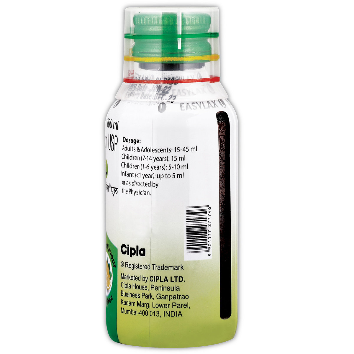 Easylax L 10 gm Sugar Free Lemon Flavour Oral Solution 100 ml, Pack of 1 ORAL SOLUTION Easylax L 10 gm Sugar Free Lemon Flavour Oral Solution 100 ml, Pack of 1 ORAL SOLUTION