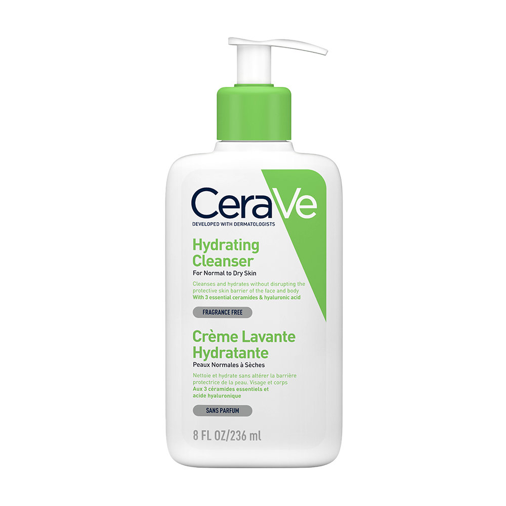 CeraVe Hydrating Cleanser 236 ml | Ceramides & Hyaluronic Acid | Gently Cleanses | All Day Hydration | For Face & Body | Suitable For Adult & Children | For Normal to Dry Skin, Pack of 1 CeraVe Hydrating Cleanser 236 ml | Ceramides & Hyaluronic Acid | Gently Cleanses | All Day Hydration | For Face & Body | Suitable For Adult & Children | For Normal to Dry Skin, Pack of 1