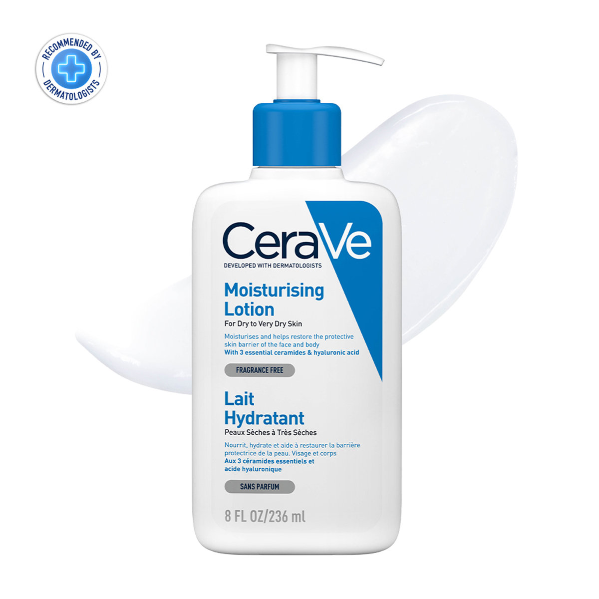 CeraVe Moisturising Lotion 236 ml | Ceramides & Hyaluronic Acid | Provides Long Lasting Hydration | Non Greasy | For Dry to Very Dry Skin, Pack of 1 CeraVe Moisturising Lotion 236 ml | Ceramides & Hyaluronic Acid | Provides Long Lasting Hydration | Non Greasy | For Dry to Very Dry Skin, Pack of 1