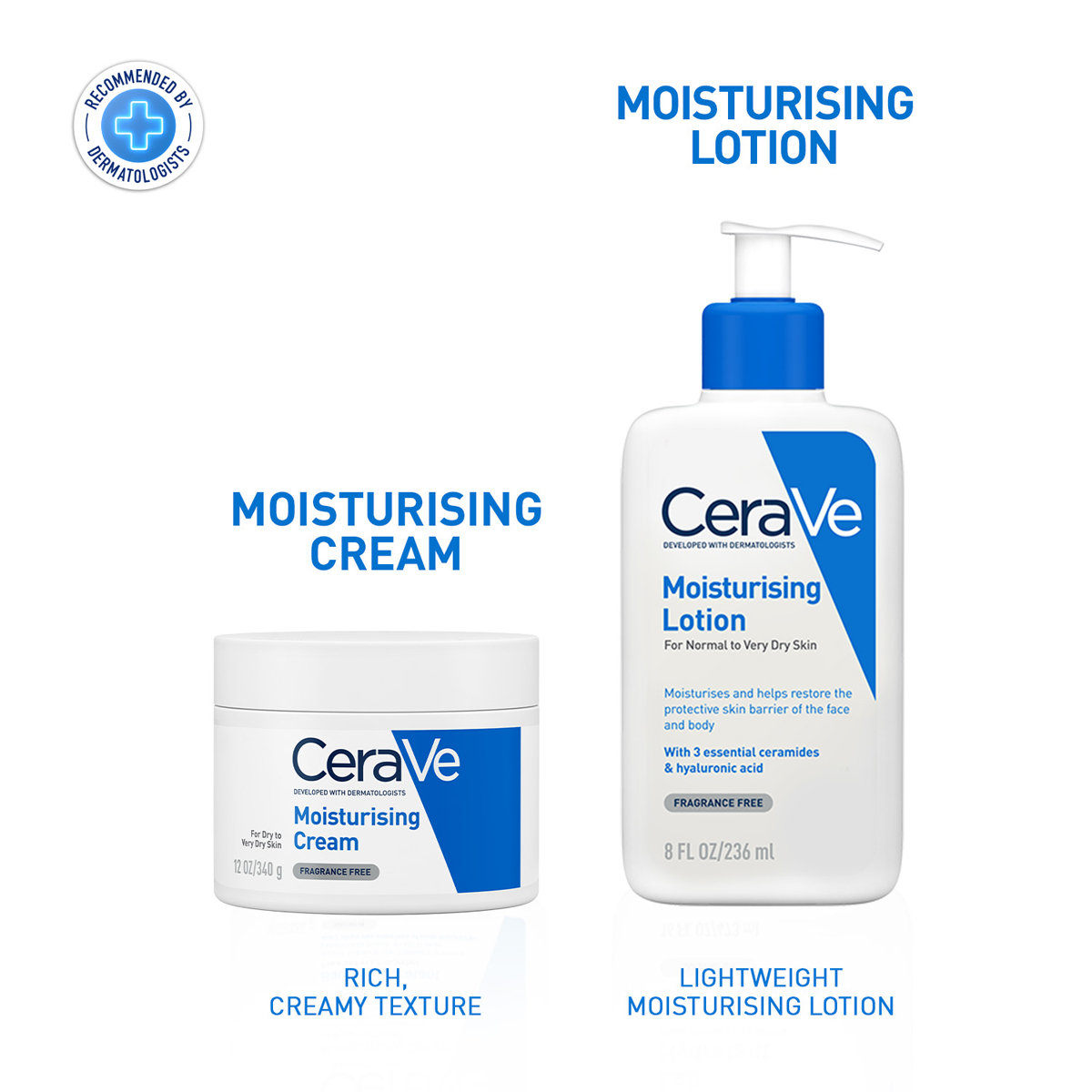 CeraVe Moisturising Cream 340 gm | Ceramides & Hyaluronic Acid | Provides Long Lasting Hydration | Non Greasy | For Dry to Very Dry Skin, Pack of 1 CeraVe Moisturising Cream 340 gm | Ceramides & Hyaluronic Acid | Provides Long Lasting Hydration | Non Greasy | For Dry to Very Dry Skin, Pack of 1