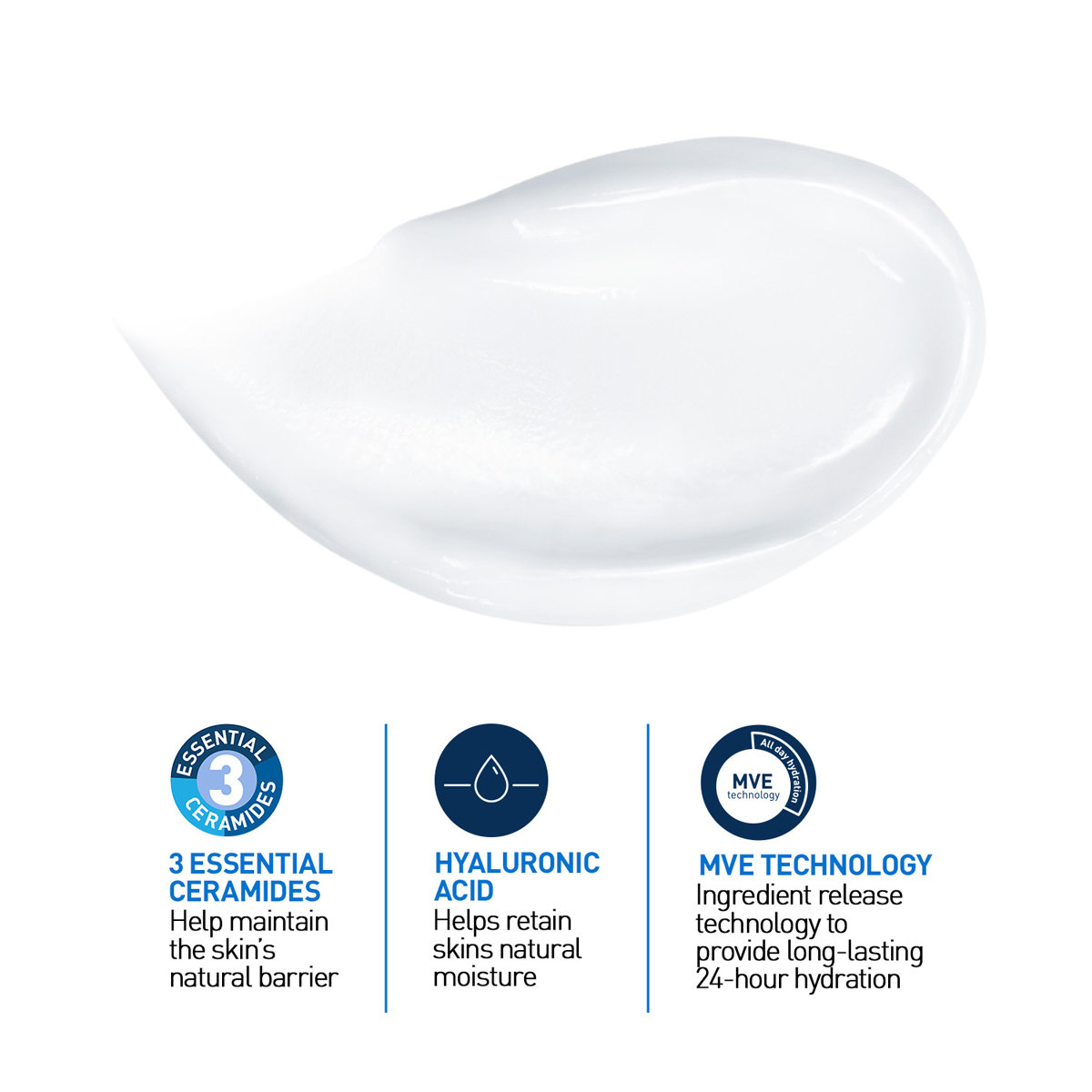 CeraVe Moisturising Cream 340 gm | Ceramides & Hyaluronic Acid | Provides Long Lasting Hydration | Non Greasy | For Dry to Very Dry Skin, Pack of 1 CeraVe Moisturising Cream 340 gm | Ceramides & Hyaluronic Acid | Provides Long Lasting Hydration | Non Greasy | For Dry to Very Dry Skin, Pack of 1