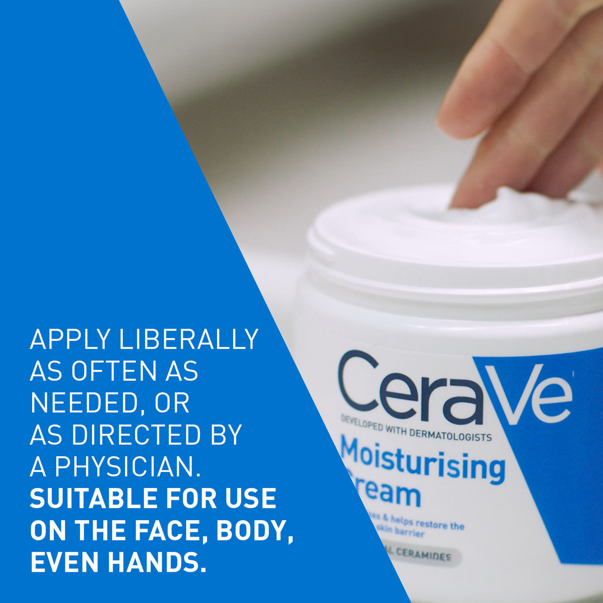 CeraVe Moisturising Cream 340 gm | Ceramides & Hyaluronic Acid | Provides Long Lasting Hydration | Non Greasy | For Dry to Very Dry Skin, Pack of 1 CeraVe Moisturising Cream 340 gm | Ceramides & Hyaluronic Acid | Provides Long Lasting Hydration | Non Greasy | For Dry to Very Dry Skin, Pack of 1
