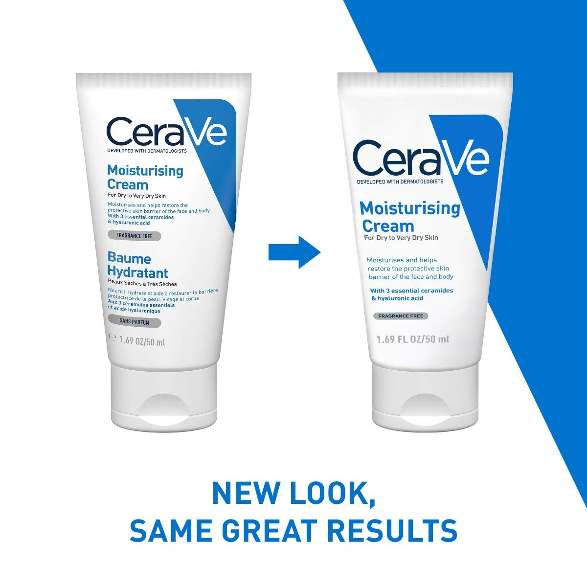 CeraVe Moisturising Cream 50 ml | Ceramides & Hyaluronic Acid | Provides Long Lasting Hydration | Non Greasy | For Dry to Very Dry Skin, Pack of 1 CeraVe Moisturising Cream 50 ml | Ceramides & Hyaluronic Acid | Provides Long Lasting Hydration | Non Greasy | For Dry to Very Dry Skin, Pack of 1