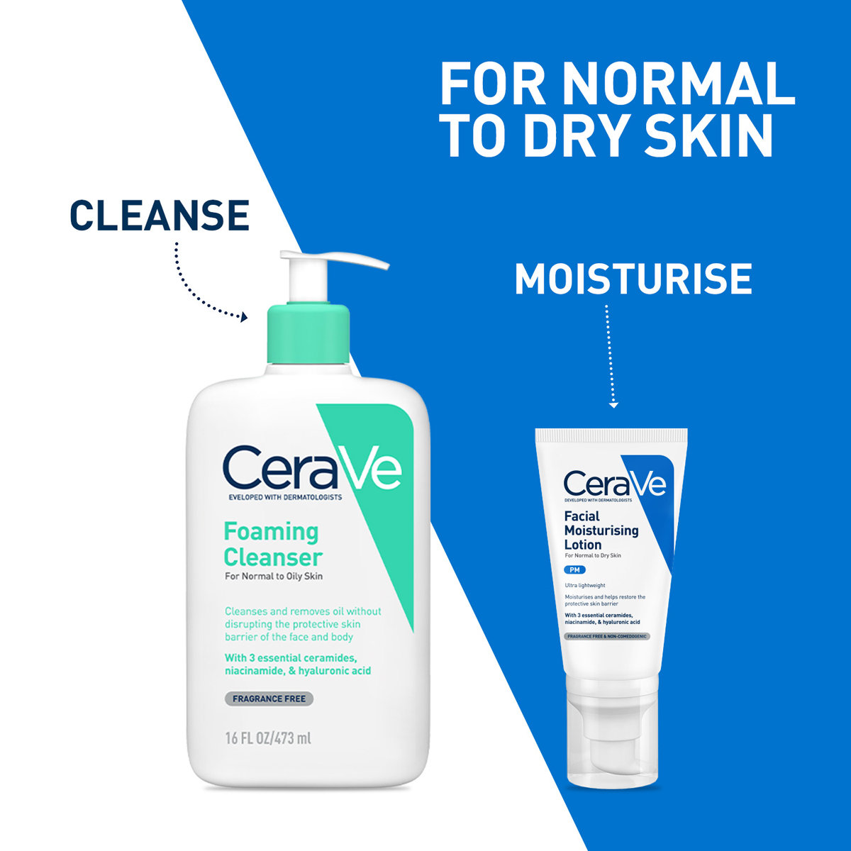 CeraVe PM Facial Moisturising Lotion 52 ml | Ceramides, Niacinamide, Hyaluronic Acid | Provides Moisturization & Hydration | For Normal to Dry Skin, Pack of 1 CeraVe PM Facial Moisturising Lotion 52 ml | Ceramides, Niacinamide, Hyaluronic Acid | Provides Moisturization & Hydration | For Normal to Dry Skin, Pack of 1
