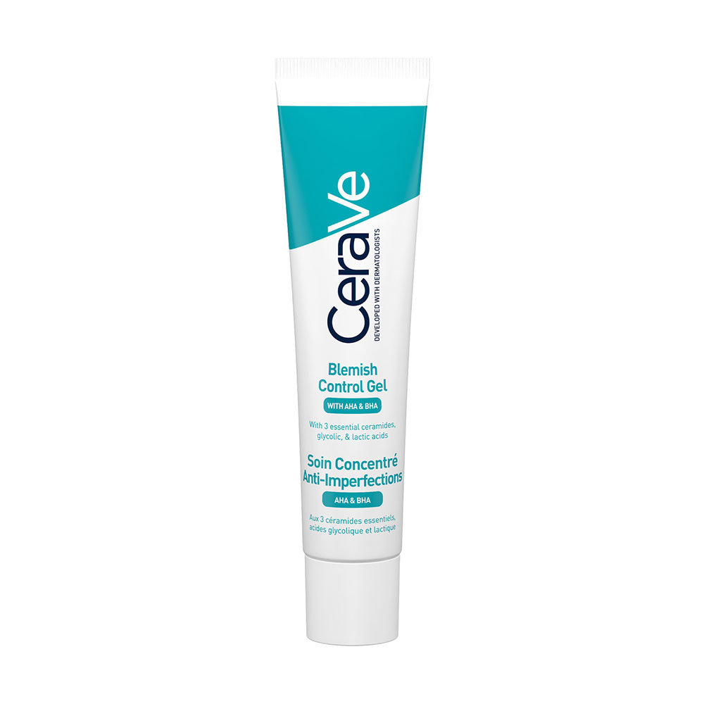 CeraVe Blemish Control Gel 40 ml | with 2% Salicylic Acid, AHA & Niacinamide for Acne Spot Treatment, Pack of 1 CeraVe Blemish Control Gel 40 ml | with 2% Salicylic Acid, AHA & Niacinamide for Acne Spot Treatment, Pack of 1