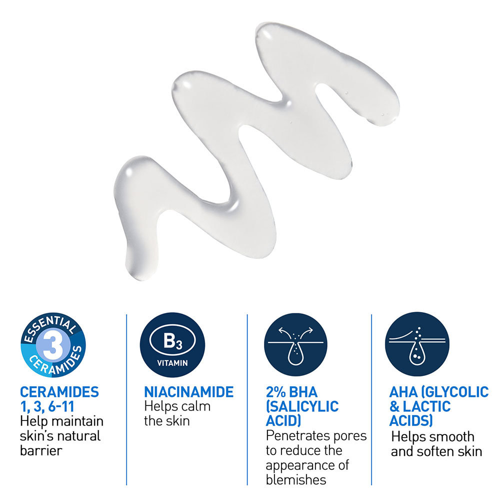 CeraVe Blemish Control Gel 40 ml | with 2% Salicylic Acid, AHA & Niacinamide for Acne Spot Treatment, Pack of 1 CeraVe Blemish Control Gel 40 ml | with 2% Salicylic Acid, AHA & Niacinamide for Acne Spot Treatment, Pack of 1