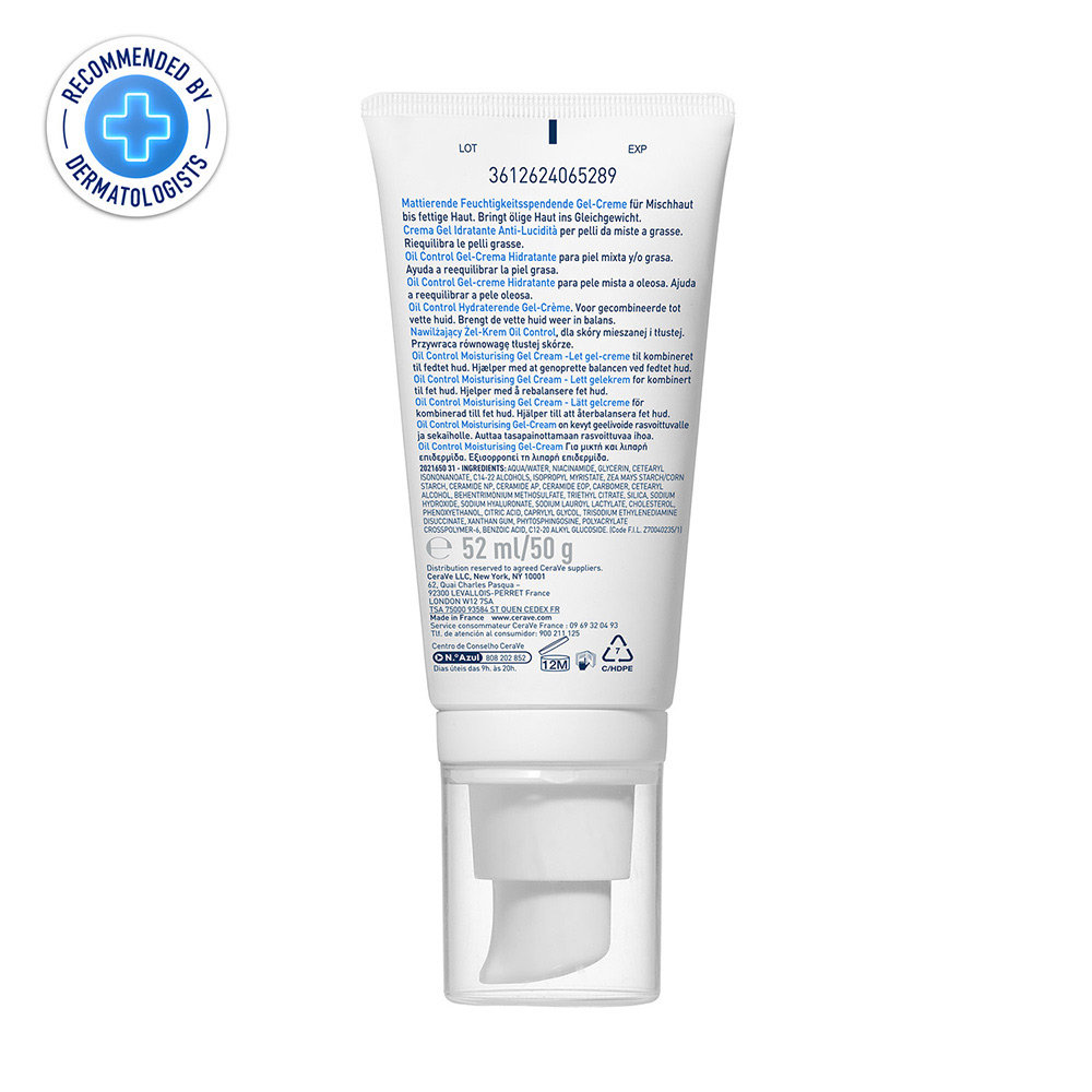 CeraVe Oil Control Moisturising Gel Cream, 52 ml, Pack of 1 CeraVe Oil Control Moisturising Gel Cream, 52 ml, Pack of 1