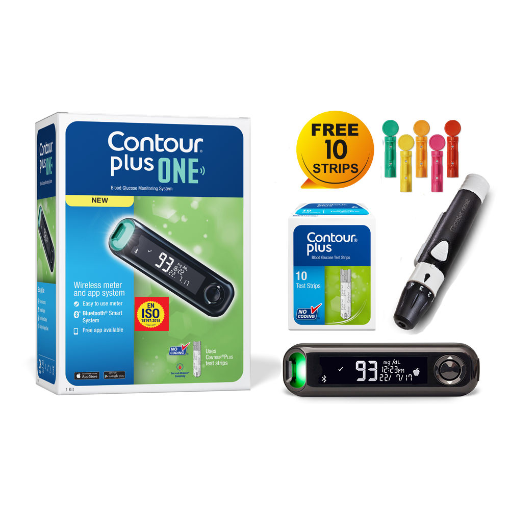 Contour Plus One Blood Glucose Monitoring System, 1 Kit Price, Uses