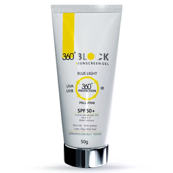 360 Block SPF 50+ Sunscreen Gel 50 gm