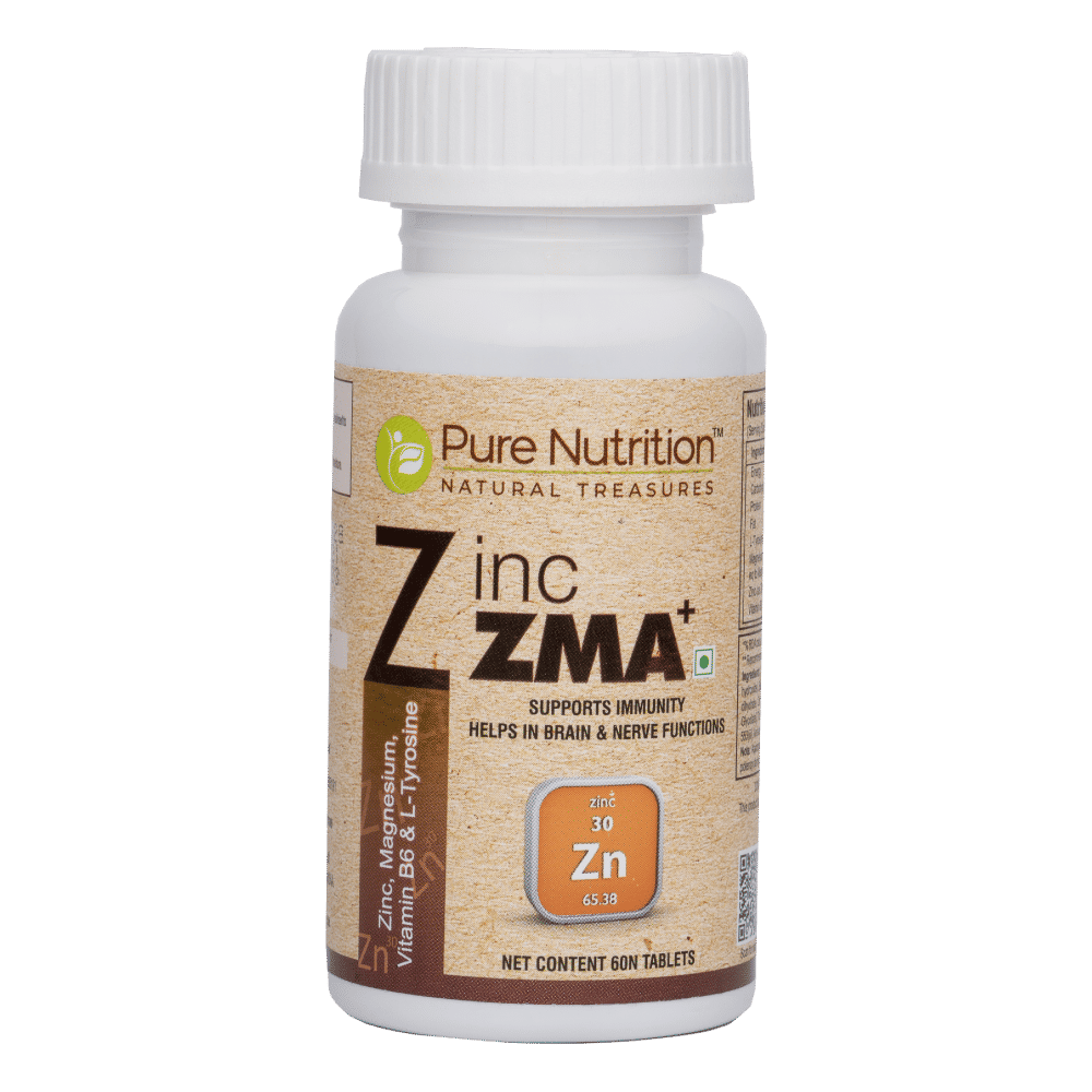 Pure Nutrition Zinc ZMA⁺, 60 Tablets Price, Uses, Side Effects