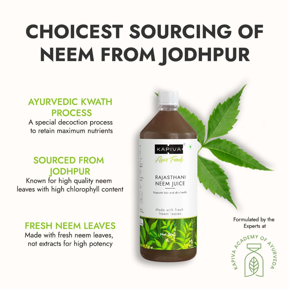 Kapiva Rajasthani Neem Juice, 1 Litre Price, Uses, Side Effects