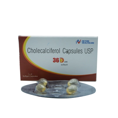 36 D 60K Softgel Capsule 4'S, Pack of 4 CAPSULES