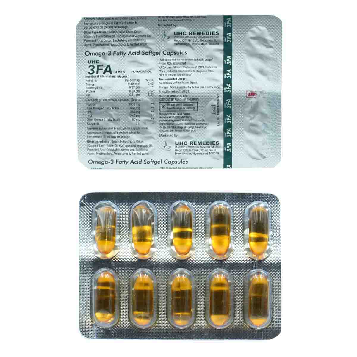 3FA Softgel Capsule 10's, Pack of 10 3FA Softgel Capsule 10's, Pack of 10