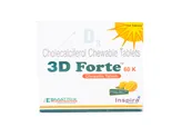 3D Forte 60K Chewable Tablet 4's, Pack of 4 TabletS