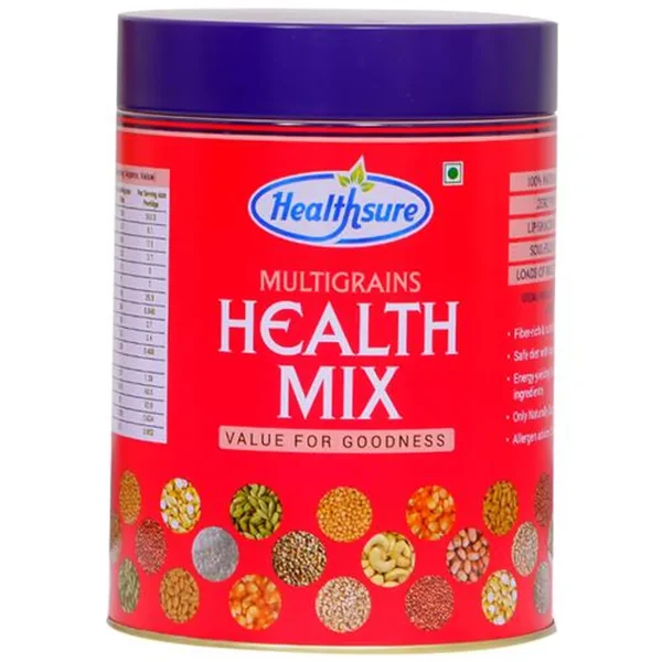 Healthsure Multigrains Health Mix Powder, 500 gm Refill Pack, Pack of 1