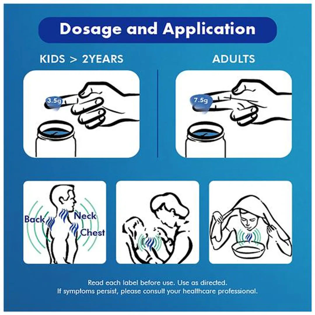Vicks Vaporub 50 ml + Inhaler 0.5 ml, 1 Kit Price, Uses, Side Effects