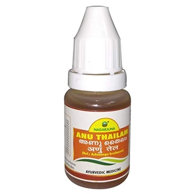 Nagarjuna Ayurveda Anu Thailam Oil,10 ml, Pack of 1