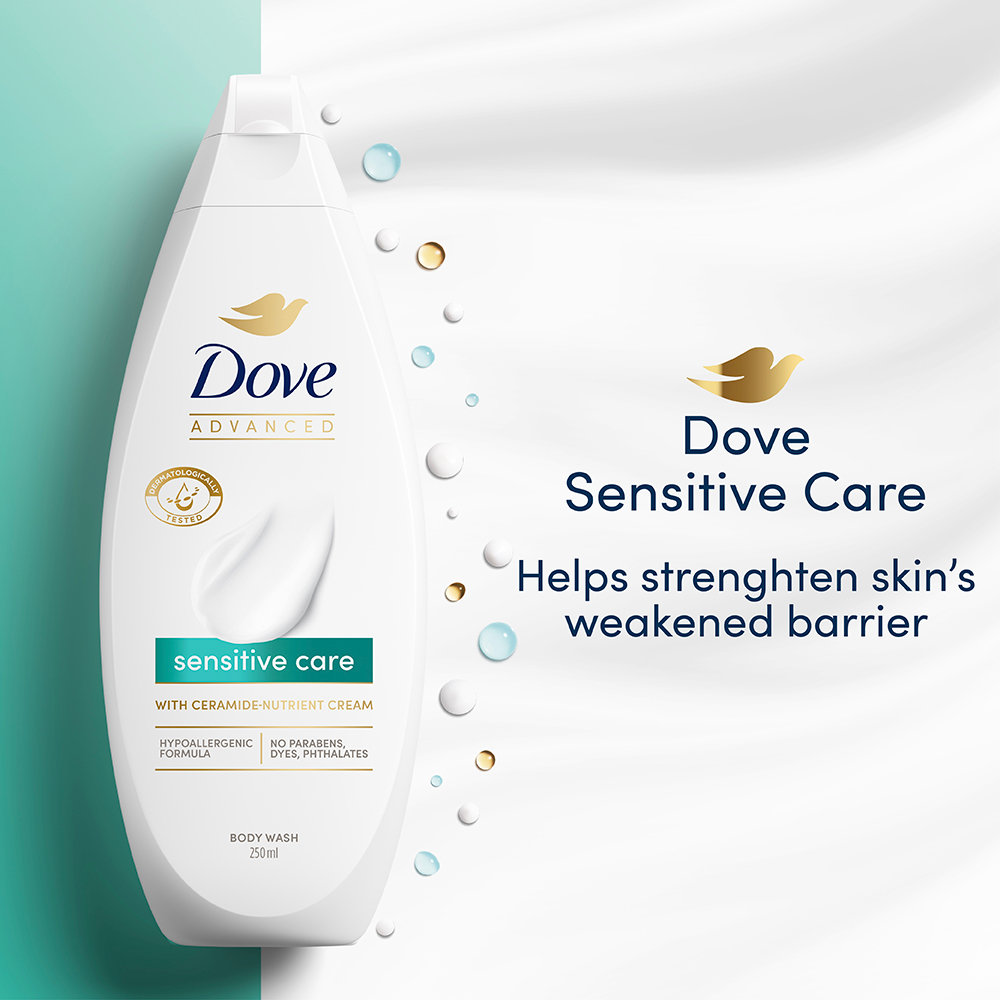 Dove Advanced Sensitive Care Body Wash, 250 ml, Pack of 1 Dove Advanced Sensitive Care Body Wash, 250 ml, Pack of 1