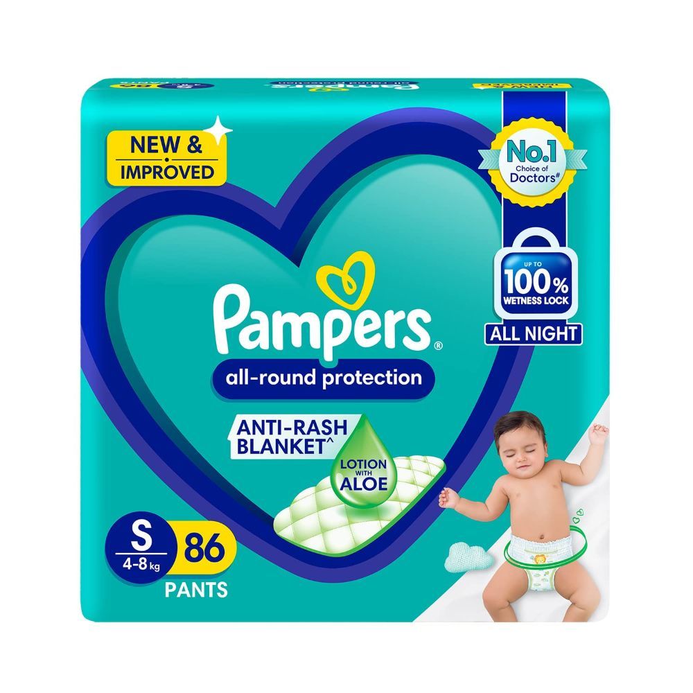 Pampers AllRound Protection Diaper Pants Small, 86 Count Price, Uses, Side Effects, Composition