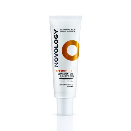 Novology SPF 50 PA+++ Ultra Light Sunscreen Gel, 50 gm