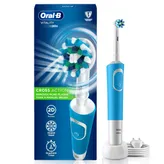 Oral-B Vitality 100 Blue Criss Cross Electric Rechargeable Toothbrush for Adult, 1 Count | Powered By Braun |, Pack of 1