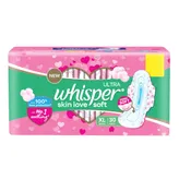 Whisper Ultra Skin Love Soft Sanitary Pads for Women XL, 30 Count, Pack of 1
