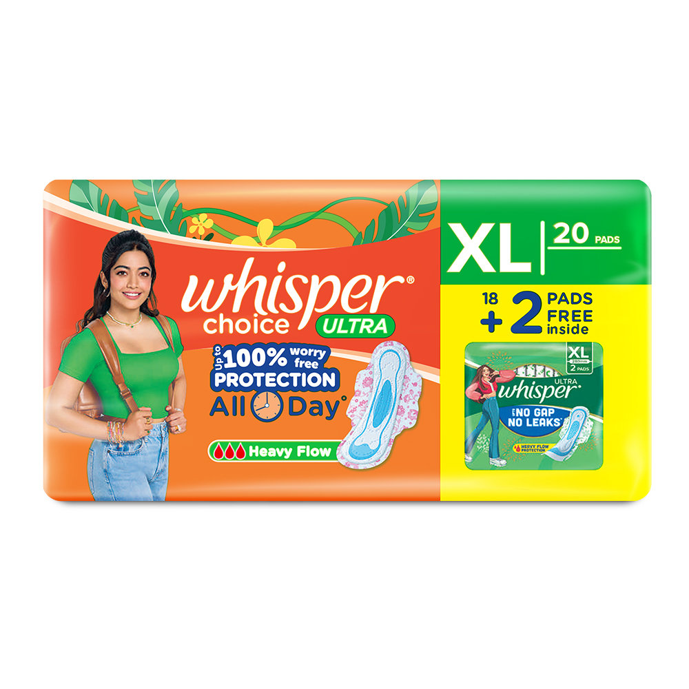 Whisper Choice Ultra Wings Sanitary Pads XL, 20 Count, Pack of 1 Whisper Choice Ultra Wings Sanitary Pads XL, 20 Count, Pack of 1