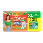 Whisper Choice Ultra Wings Sanitary Pads XL, 20 Count