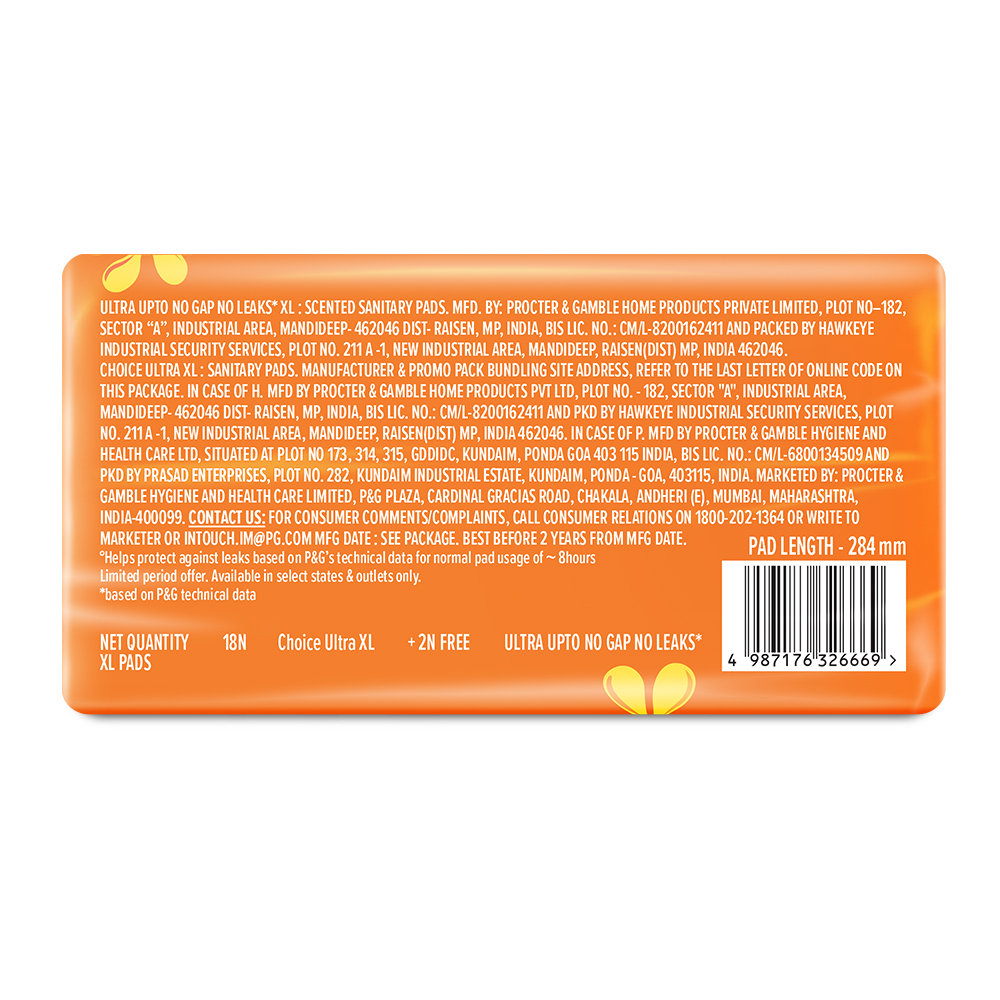 Whisper Choice Ultra Wings Sanitary Pads XL, 20 Count, Pack of 1 Whisper Choice Ultra Wings Sanitary Pads XL, 20 Count, Pack of 1