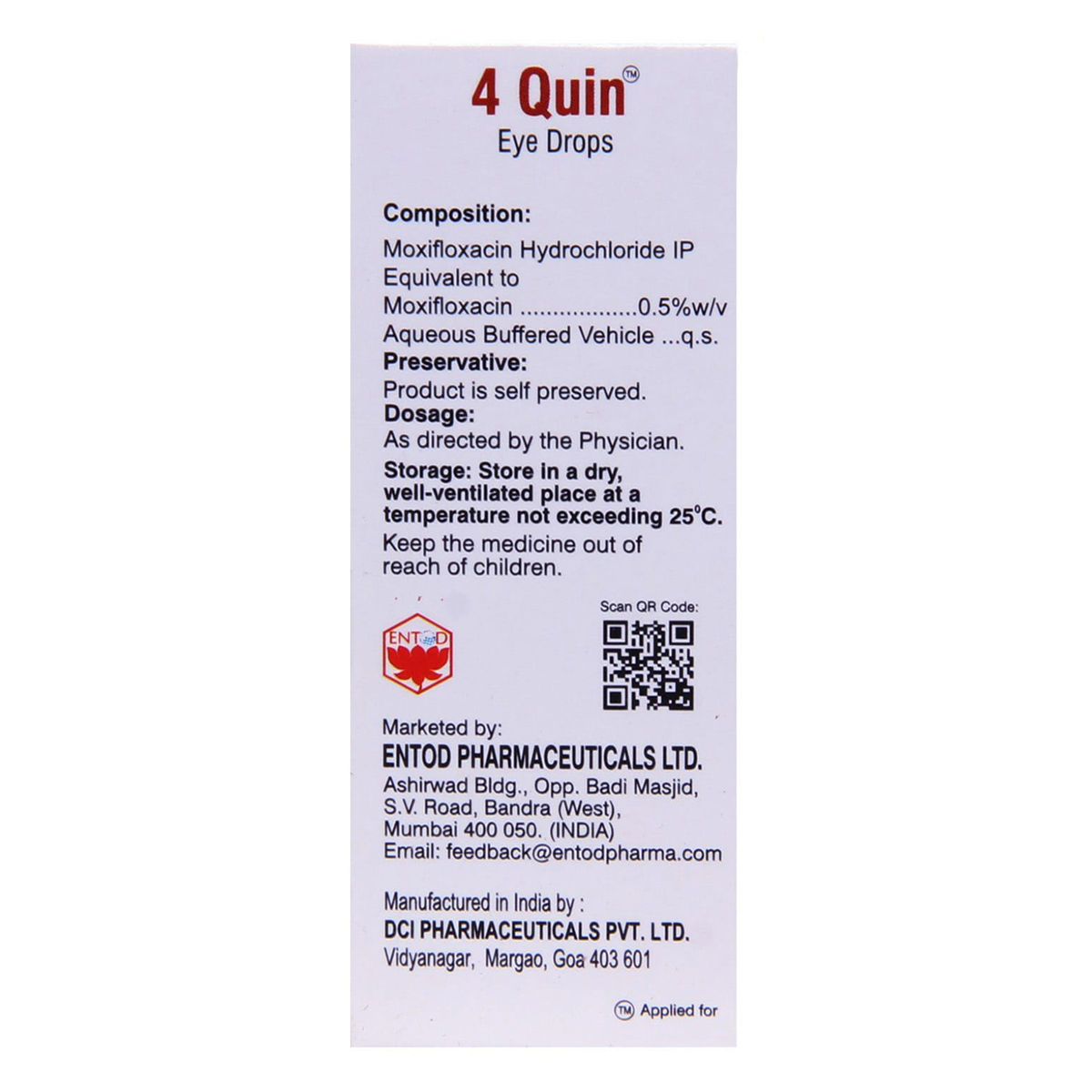 4 Quin Eye Drops 5 ml Price, Uses, Side Effects, Composition Apollo